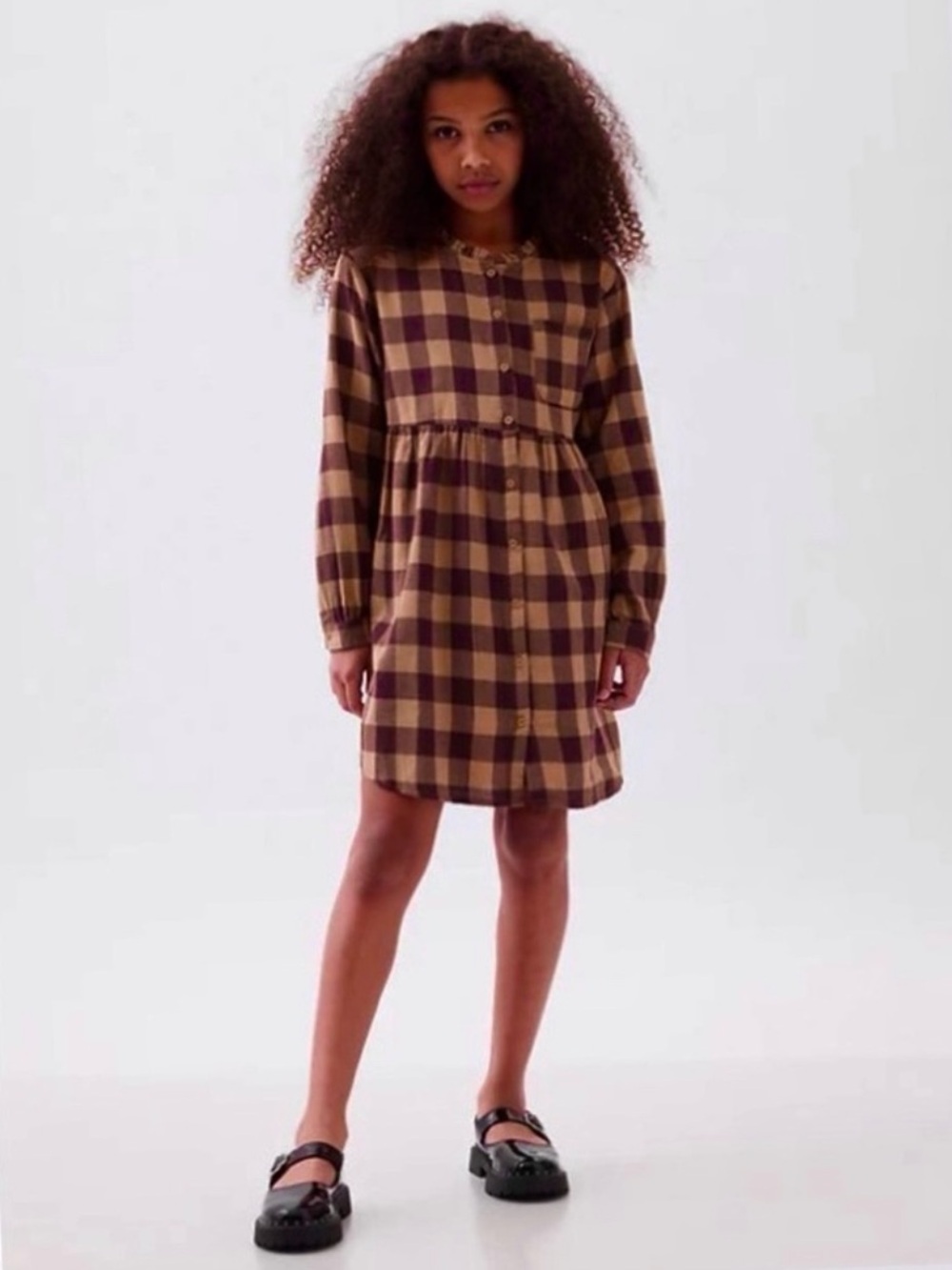 NWT GAP Kids Checkered Flannel Dress